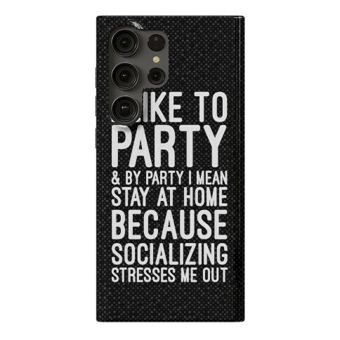 Socializing Stresses Me Out Phone Case